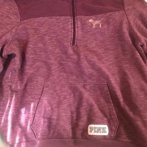 Size large maroon VS half zip jacket